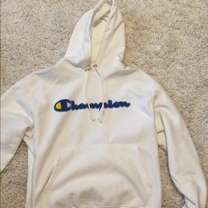 White Champion hoodie